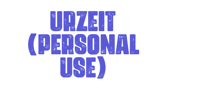 Urzeit (Personal Use) Font Download