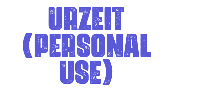 Urzeit (Personal Use) Font