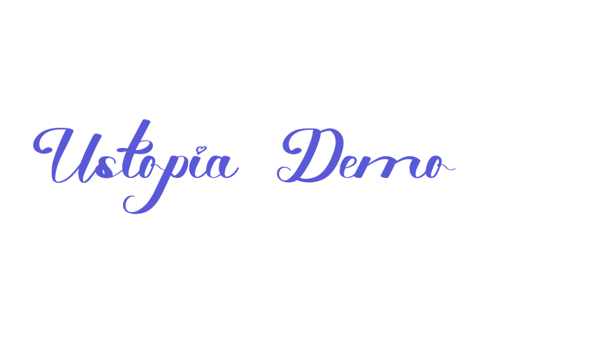 Ustopia Demo Font