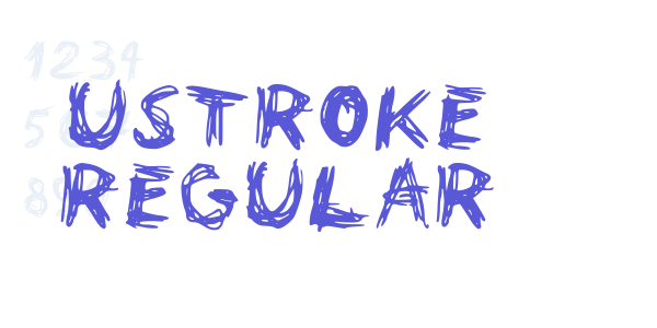 Ustroke Regular font