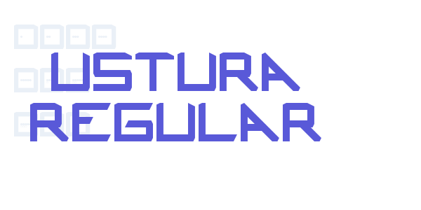 Ustura Regular font free