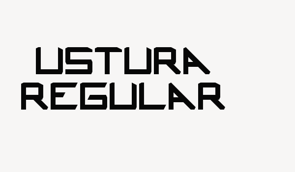 Ustura Regular Font