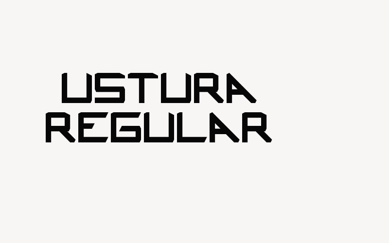 Ustura Regular Font