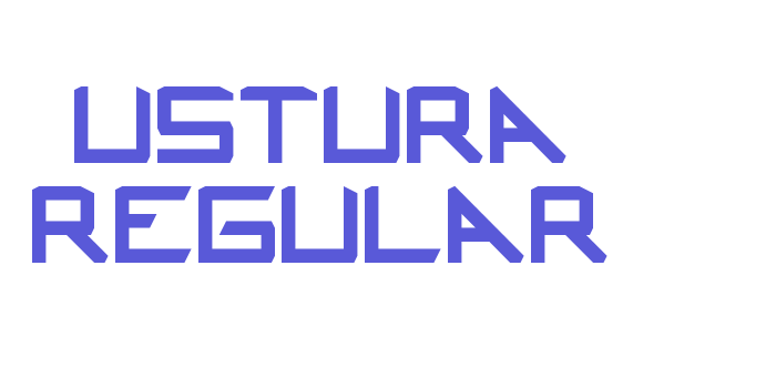 Ustura Regular Font