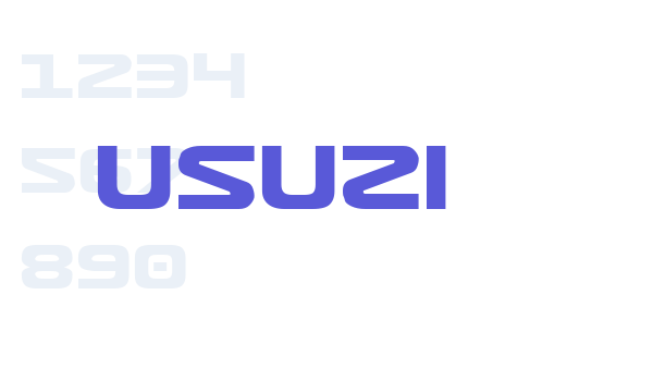 Usuzi Font