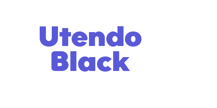 Utendo Black Font Download