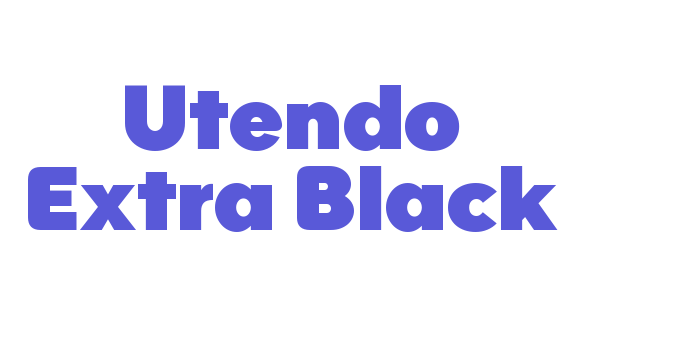 Utendo Extra Black Font Download