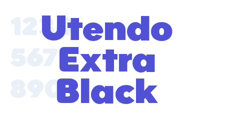 Utendo Extra Black-font-download