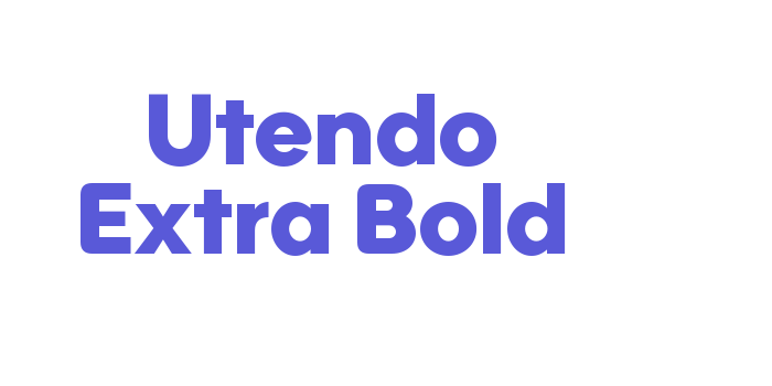 Utendo Extra Bold Font Download