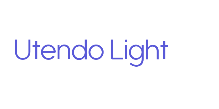 Utendo Light Font Download