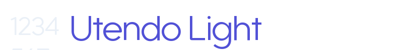 Utendo Light-font