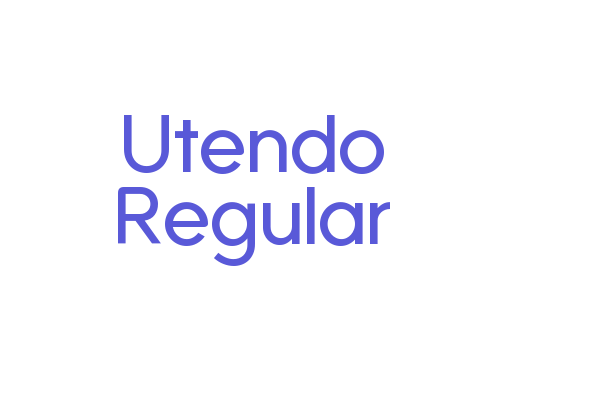 Utendo Regular Font