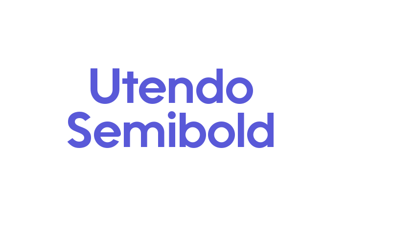 Utendo Semibold Font Download