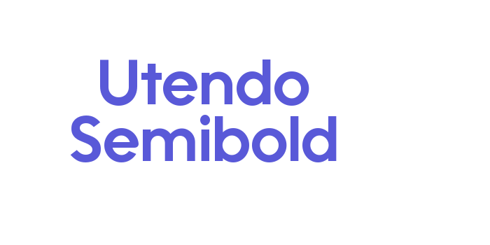 Utendo Semibold Font Download