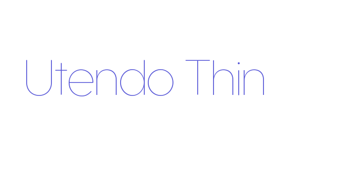 Utendo Thin Font