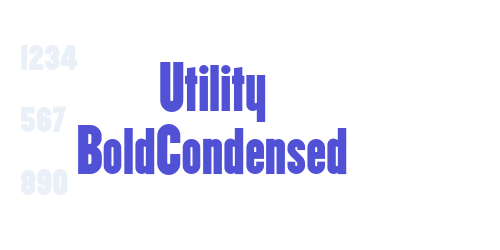 Utility BoldCondensed