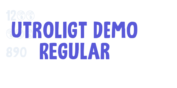 Utroligt DEMO Regular font