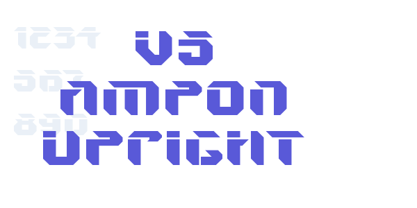 V5 Ampon Upright font free