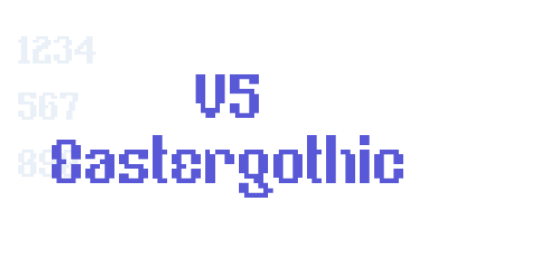 V5 Eastergothic font