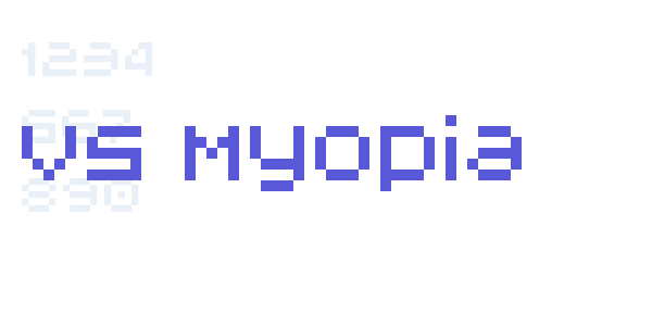 V5 Myopia font free