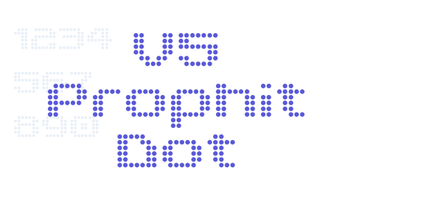 V5 Prophit Dot font