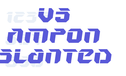 V5 Ampon Slanted Font Download