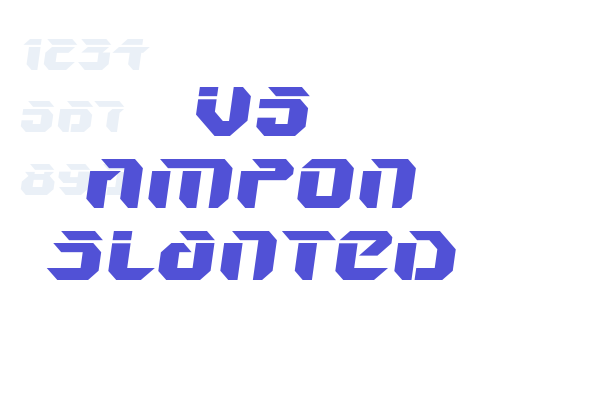 V5 Ampon Slanted Font Download