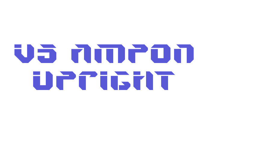 V5 Ampon Upright Font