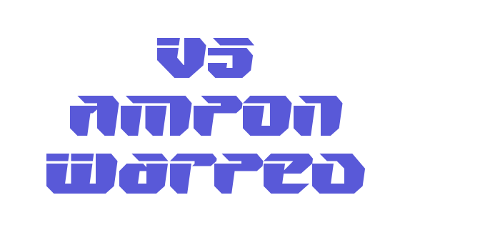 V5 Ampon Warped Font Download