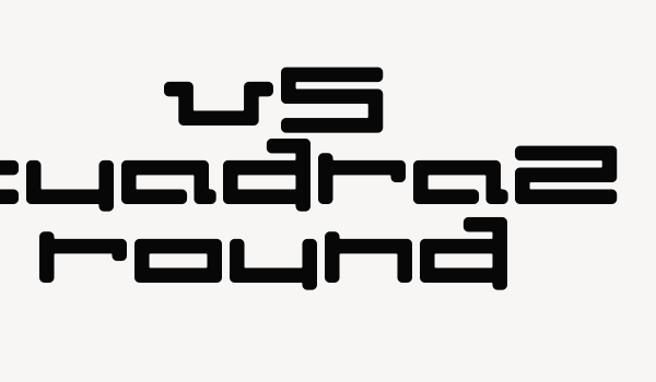 V5 Cuadra2 Round Font