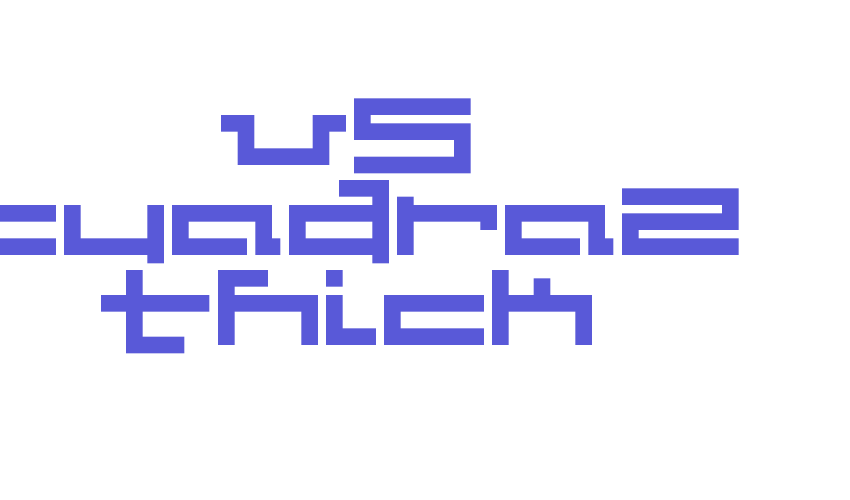 V5 Cuadra2 Thick Font Download