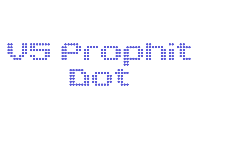 V5 Prophit Dot Font Download