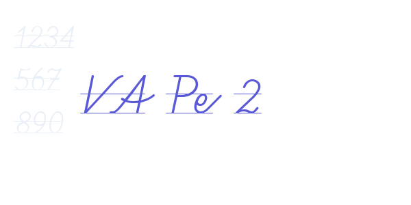 VA Pe 2 font free