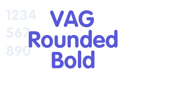 VAG Rounded Bold font free