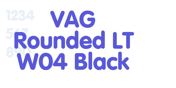 VAG Rounded LT W04 Black font