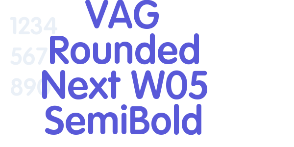 VAG Rounded Next W05 SemiBold font free