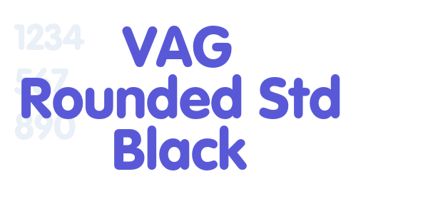 VAG Rounded Std Black font free