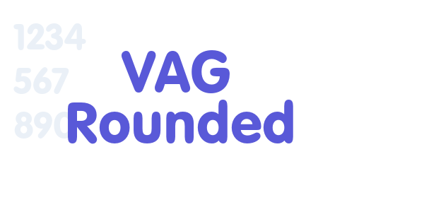 VAG Rounded font free