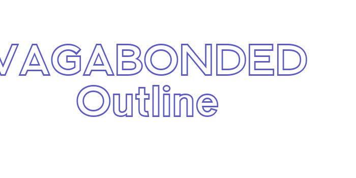 VAGABONDED Outline Font Download