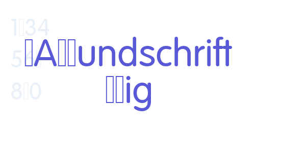 VAGRundschrift DLig font free