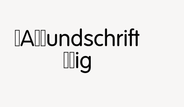 VAGRundschrift DLig Font