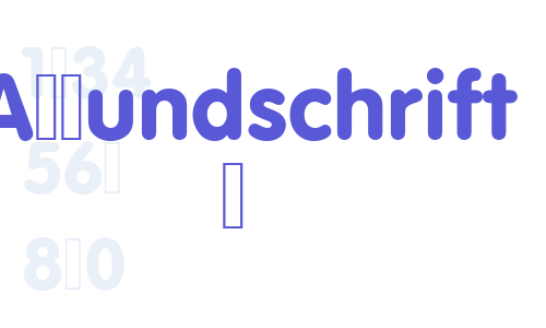 VAGRundschrift D Font Download