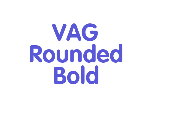 VAG Rounded Bold Font