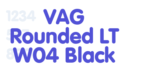 VAG Rounded LT W04 Black-font-download