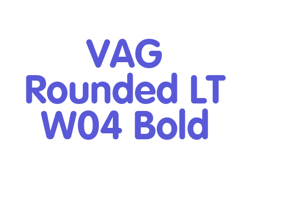 VAG Rounded LT W04 Bold Font