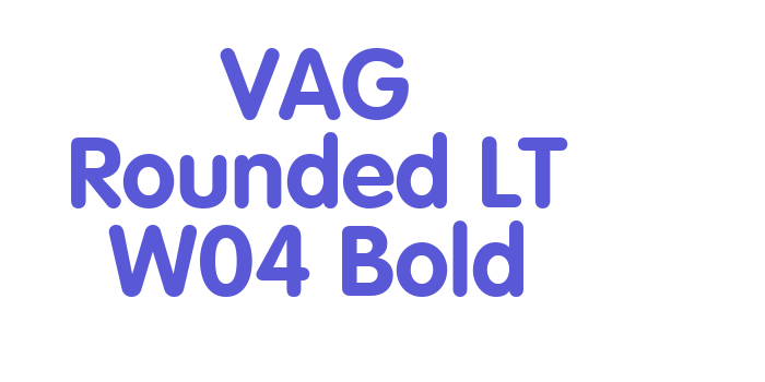 VAG Rounded LT W04 Bold Font Download