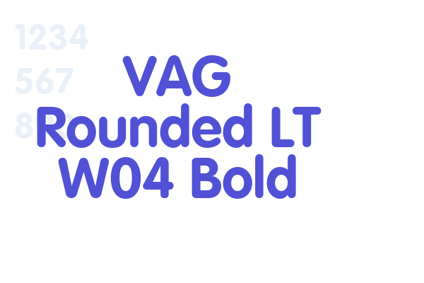 VAG Rounded LT W04 Bold