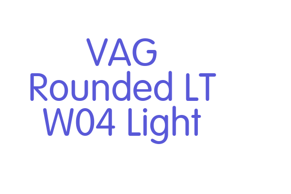 VAG Rounded LT W04 Light Font