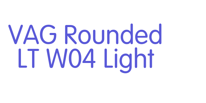 VAG Rounded LT W04 Light Font Download