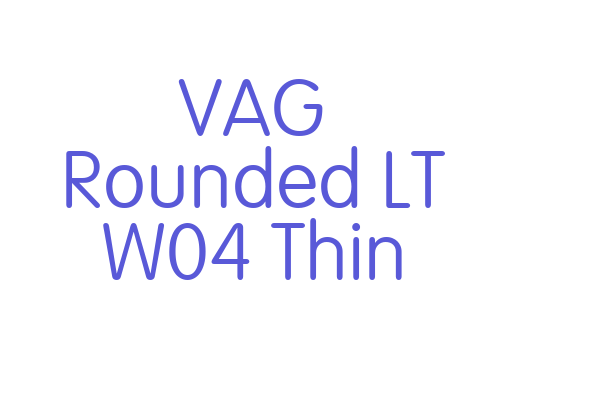 VAG Rounded LT W04 Thin Font